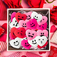 Eartim 28Pcs Valentine's Day Heart Mochi Squeeze Toys Party Favors, Mini Kawaii Heart Mochi Stress Relief Anxiety Toys for Kids Valentines Exchange Gift Goodies Bag Filler Birthday Gift School Prizes